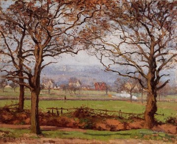 in der Nähe von Sydenham sucht Hügel in Richtung unteres Norwood 1871 Camille Pissarro Szenerie Ölgemälde